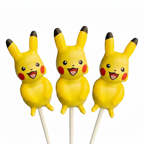 Hand-sculpted sunny spark creature cake pop with full character body